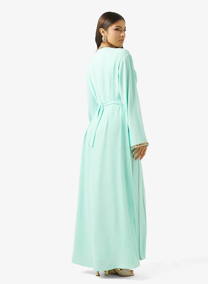 ARABIAN CLOSET LADIES ABAYA 2 PIECE WITH BELT